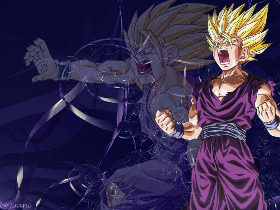 Mad Gohan Super Saiyan 2 Mode Wallpaper