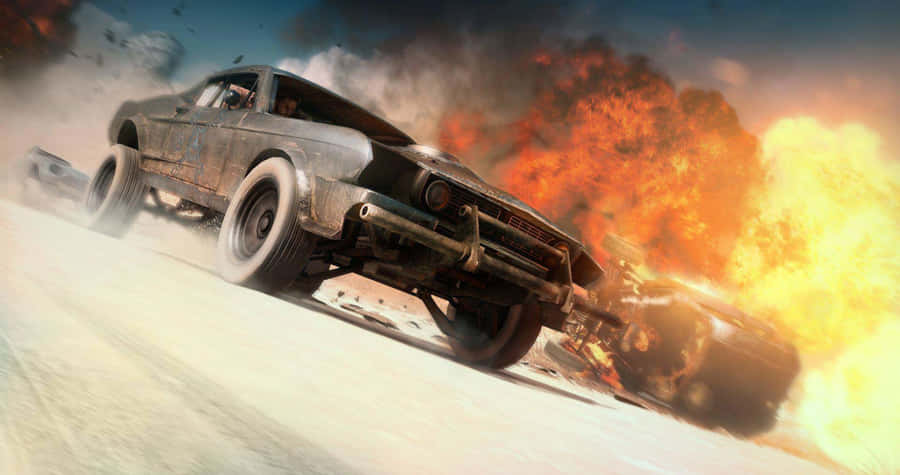 Mad_ Max_ Fury_ Road_ Car_ Chase Wallpaper