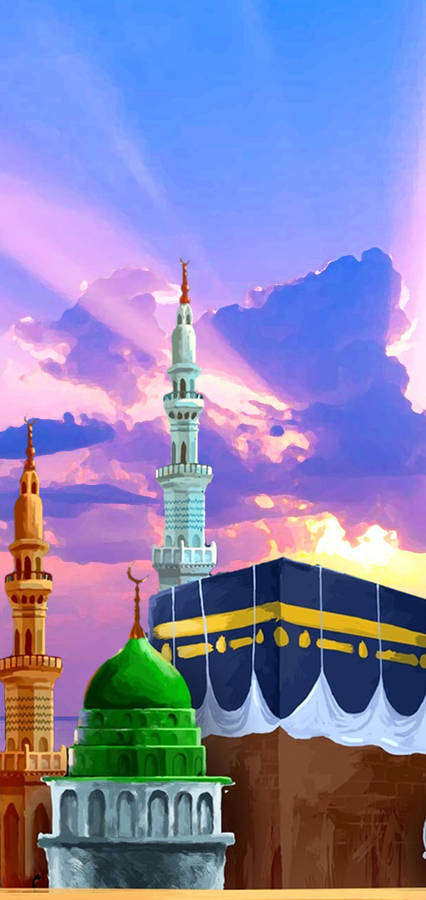 Madina Full Hd Painting Wallpaper