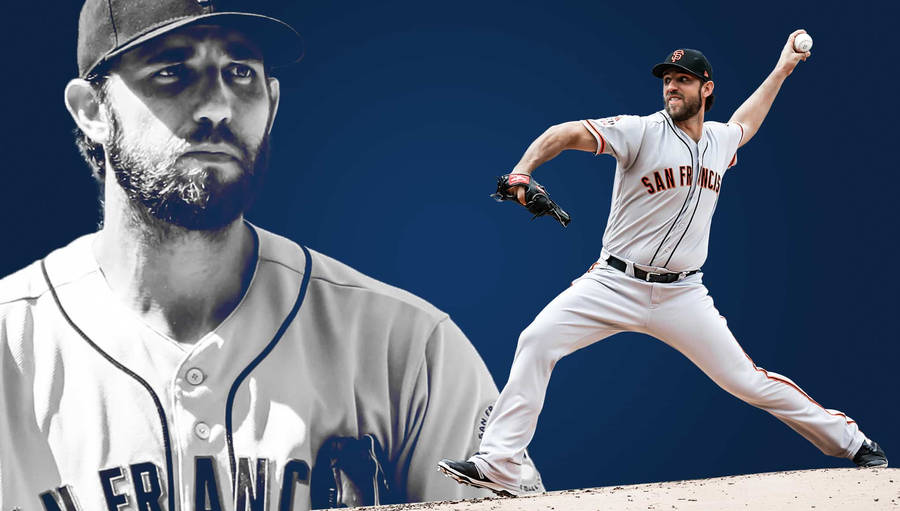 Madison Bumgarner Throwing Baseball Wallpaper