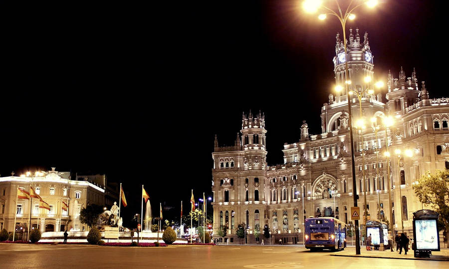 Madrid Plaza De Cibeles Wallpaper