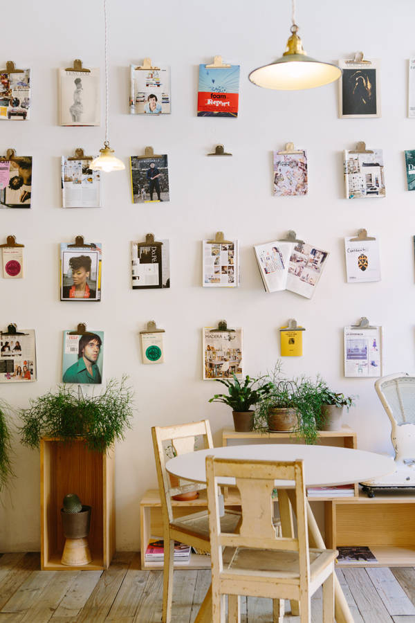 Magazines On White Wall Wallpaper