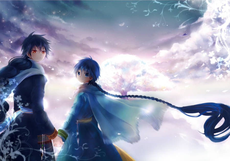 Magi The Labyrinth Of Magic Aladdin Twins Wallpaper