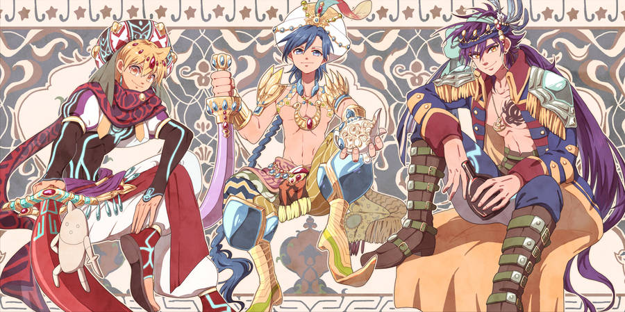 Magi The Labyrinth Of Magic Sinbad Alibaba Wallpaper