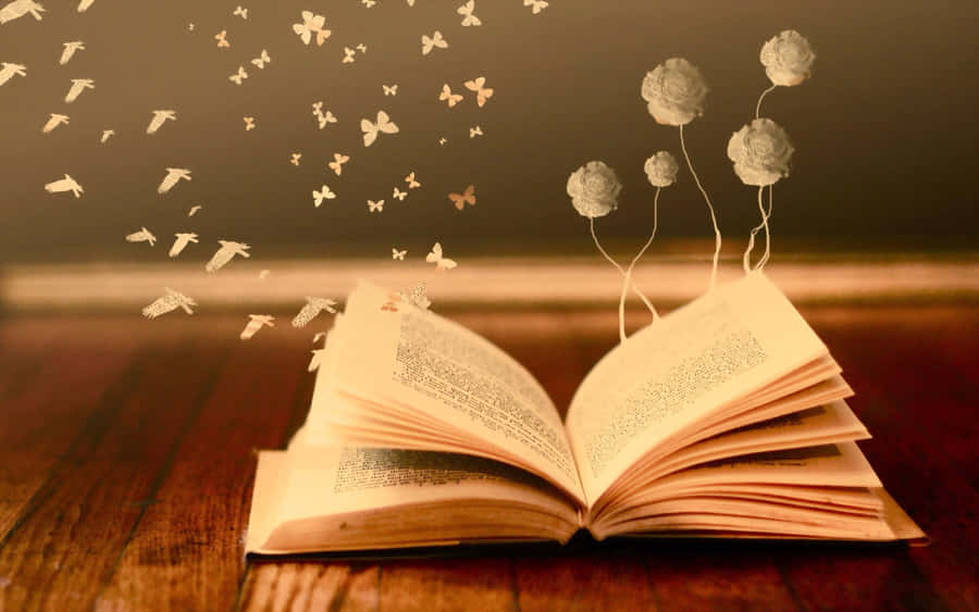 Magical Book Fantasy Wallpaper