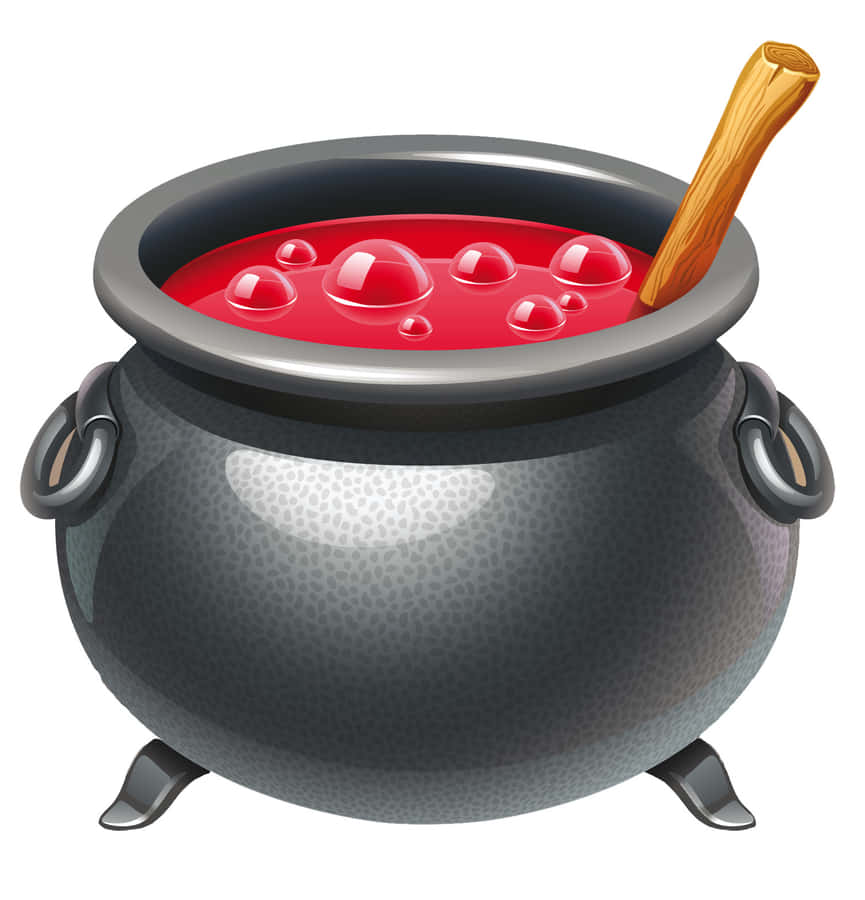 Magical Cauldron Casting Spells Wallpaper