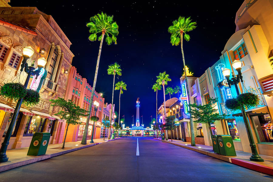 Magical Hollywood Street Wallpaper