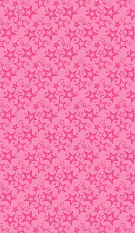 Magical Pink Stars In The Sky Wallpaper