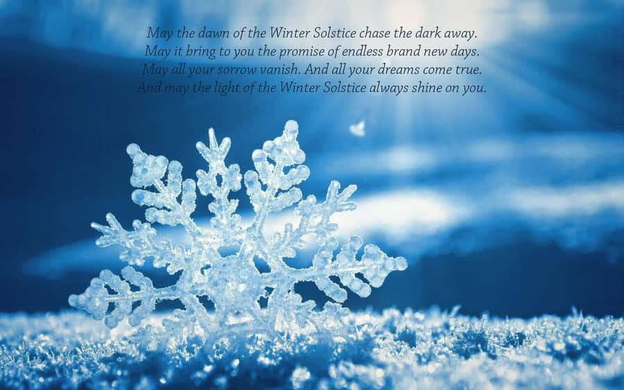 Magical Winter Solstice Night Wallpaper