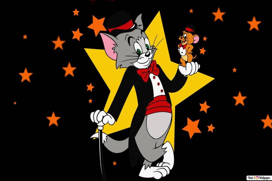 Magician Tom And Jerry Cartoon Wallpaper