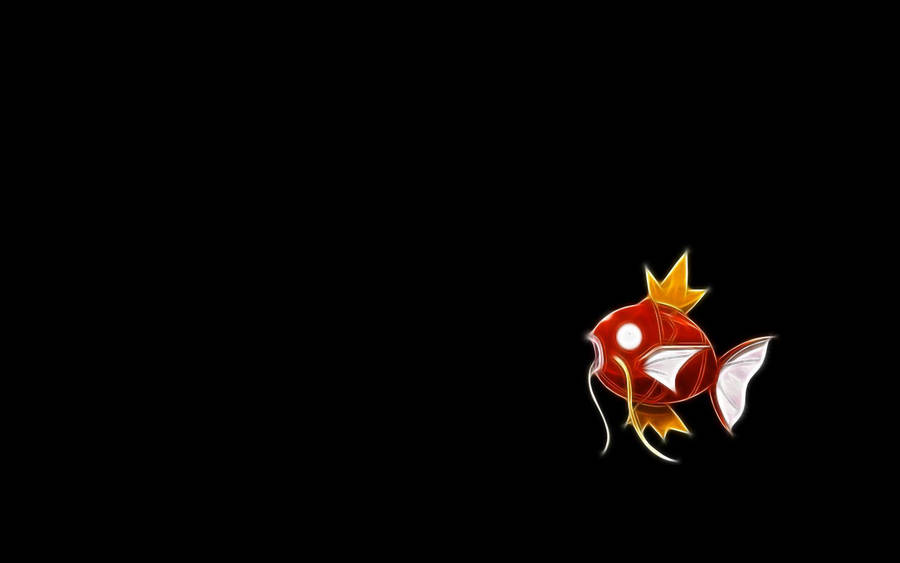 Magikarp Facing Left Black Background Wallpaper