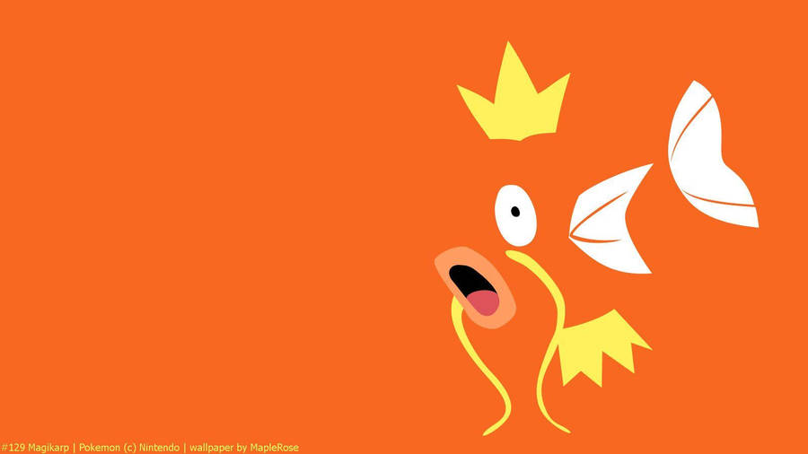 Magikarp Orange Splash Wallpaper