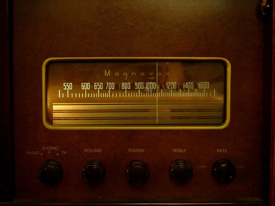 Magnavox Radio Receiver Frequency Panel Wallpaper