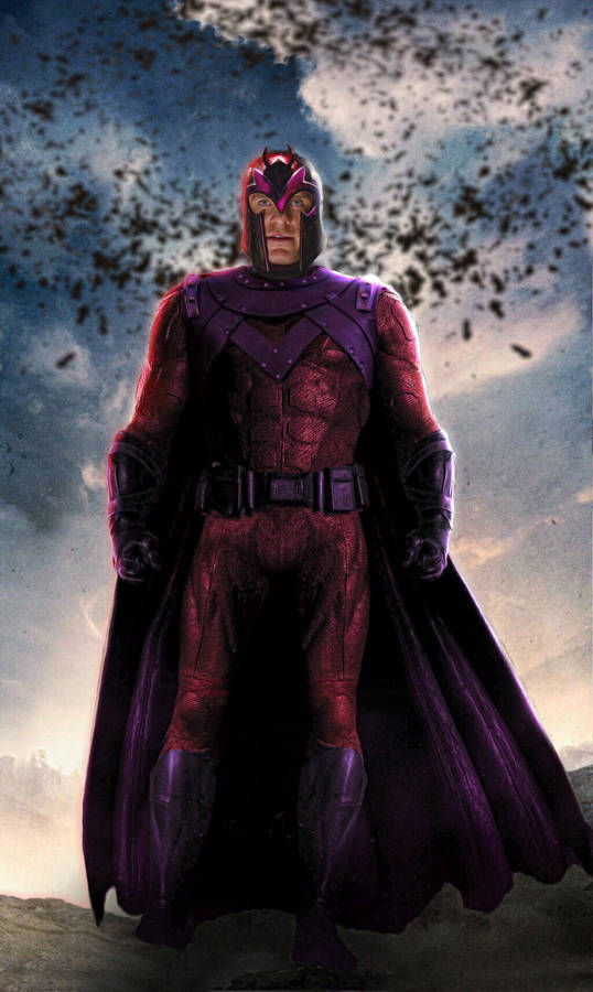 Magneto Violet Cape Wallpaper