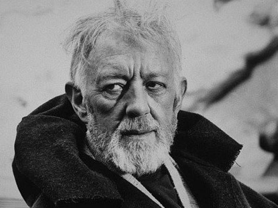 Magnificent Alec Guinness Monochrome Wallpaper