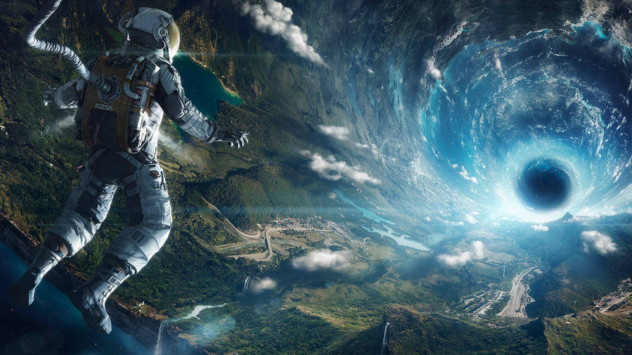 Magnificent Image Of Spaceman Floating Wallpaper