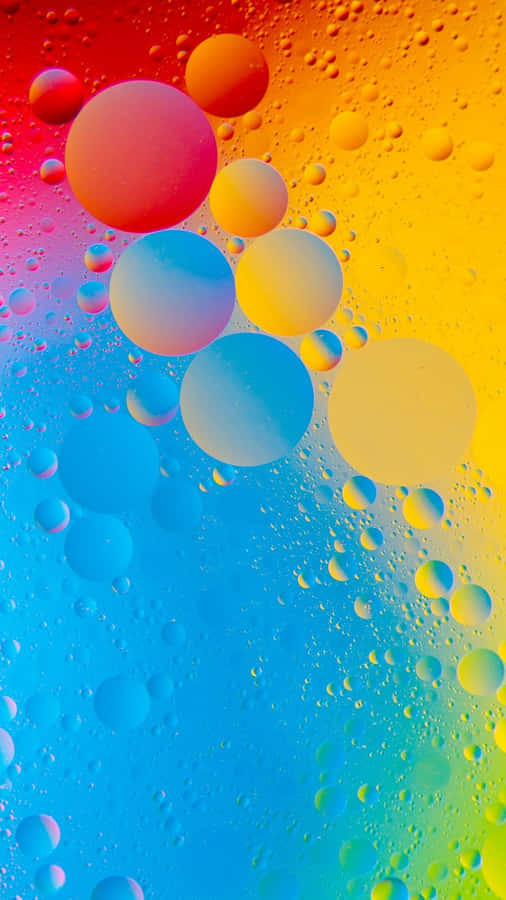 Magnificent View Of Colorful 4k Water Droplet Abstract Art For Phone Wallpaper