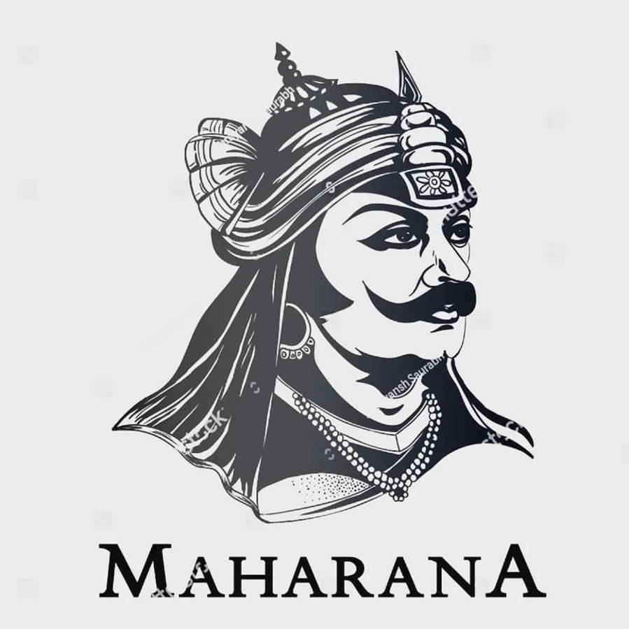 Maharana Pratap Minimalist Illustration 4k Wallpaper