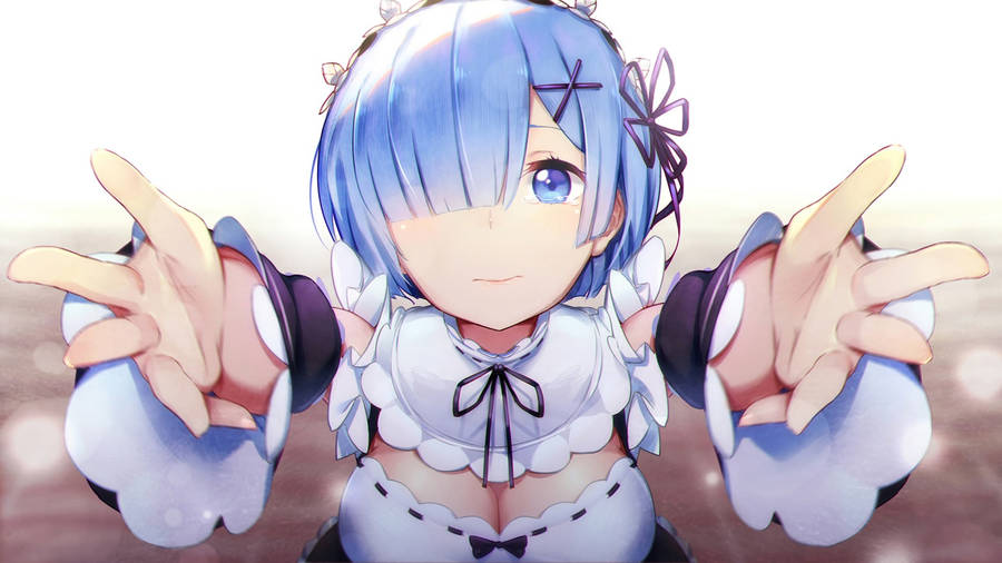 Maid Rem Offering Hug Wallpaper