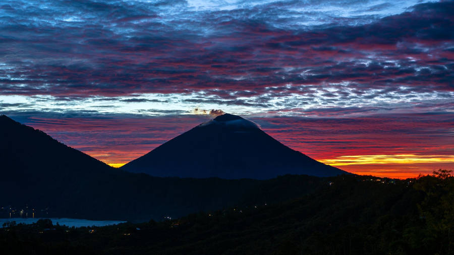 Majestic Acatenango Volcano Mountain Slope Wallpaper