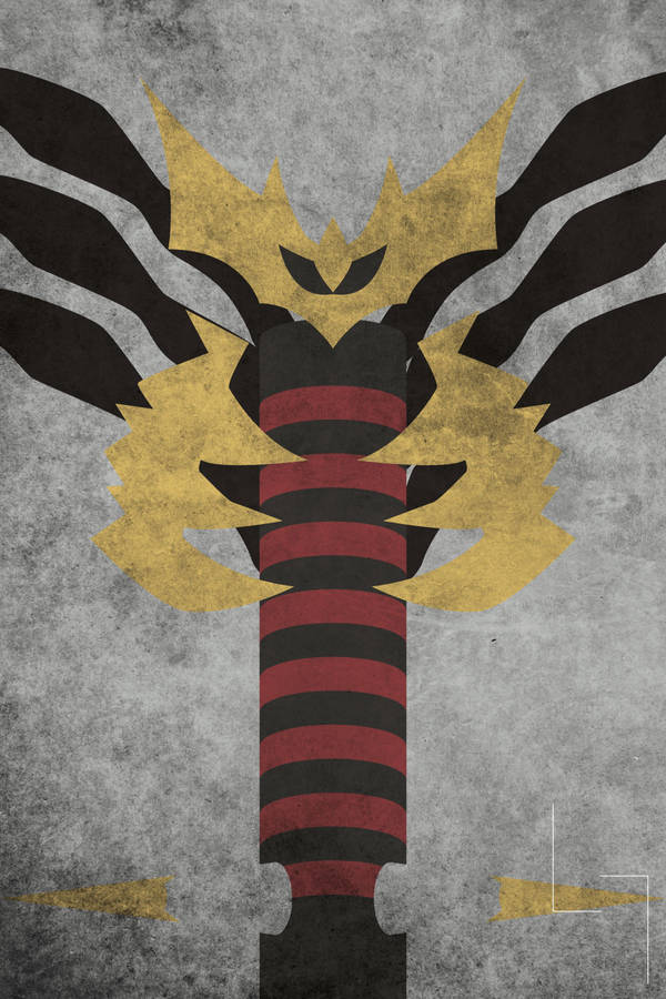 Majestic Giratina Sits Atop A Crystal Throne Wallpaper