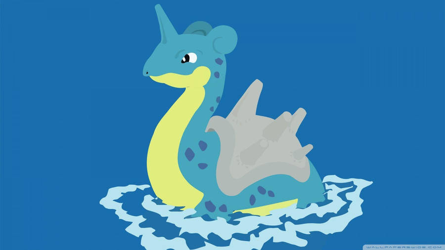 Majestic Lapras Sailing In The Dusk Wallpaper