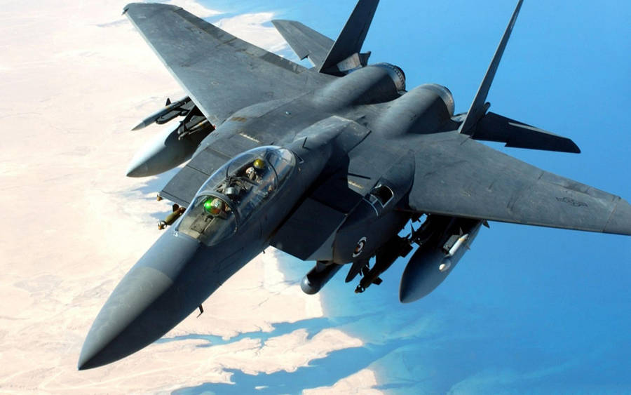 Majestic Mcdonnell Douglas F-15a In Flight Wallpaper