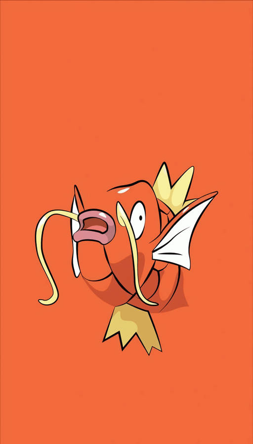 Majestic Orange Magikarp Adorned In An Aesthetic Setting Wallpaper