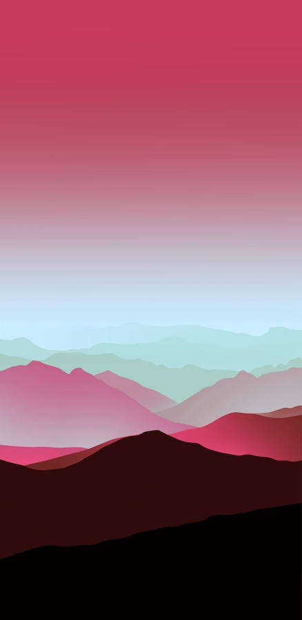 Majestic Shades Of Red Mountain Wallpaper