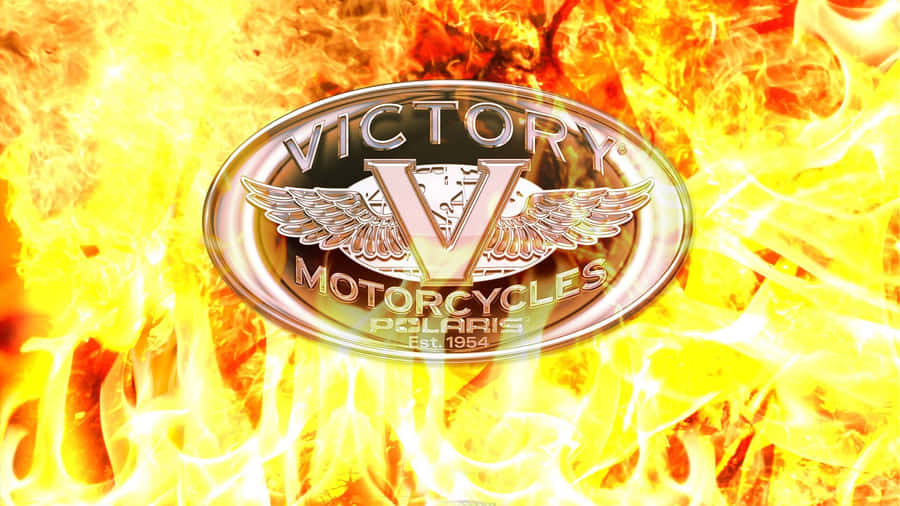 Majestic Victory Motorcycle On A Sunny Day Wallpaper
