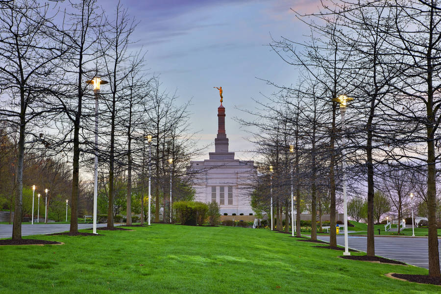 Majestic View Of Palmyra Temple In New York Wallpaper