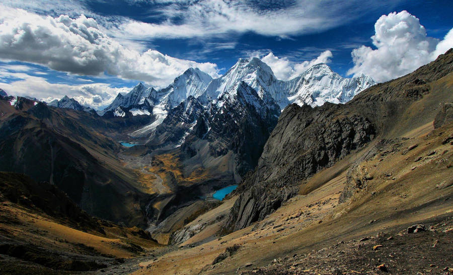 Majestic View Of Peru Sierra Mountain Wallpaper