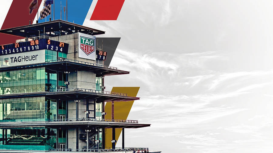 Majestic View Of The Iconic Pagoda At The Indianapolis 500 Racetrack. Wallpaper