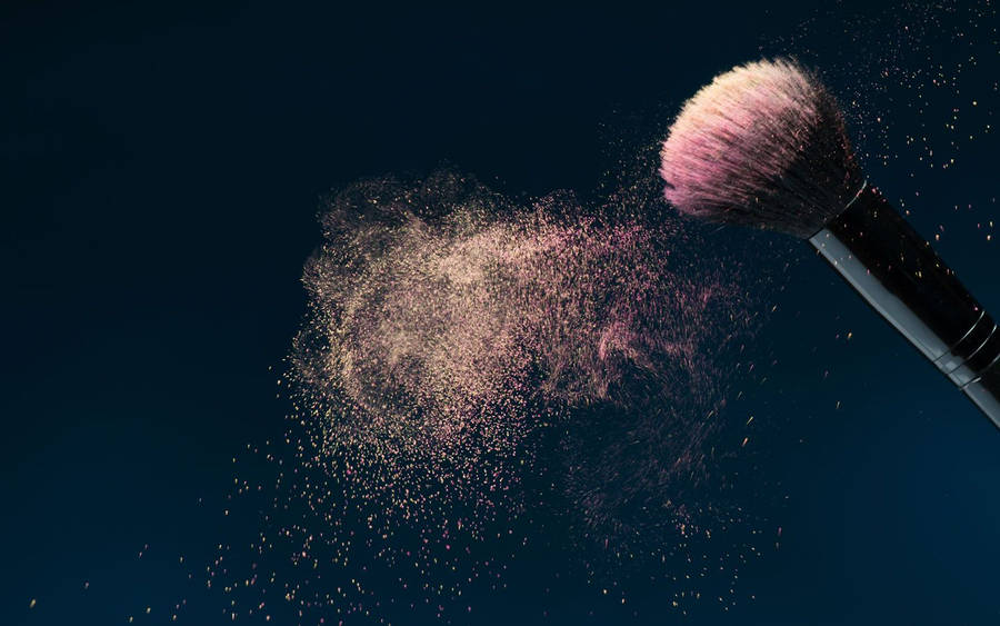 Makeup Brush Powder Art Wallpaper