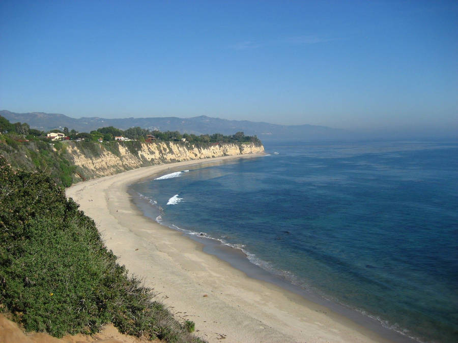 Malibu White Sand Beach Wallpaper