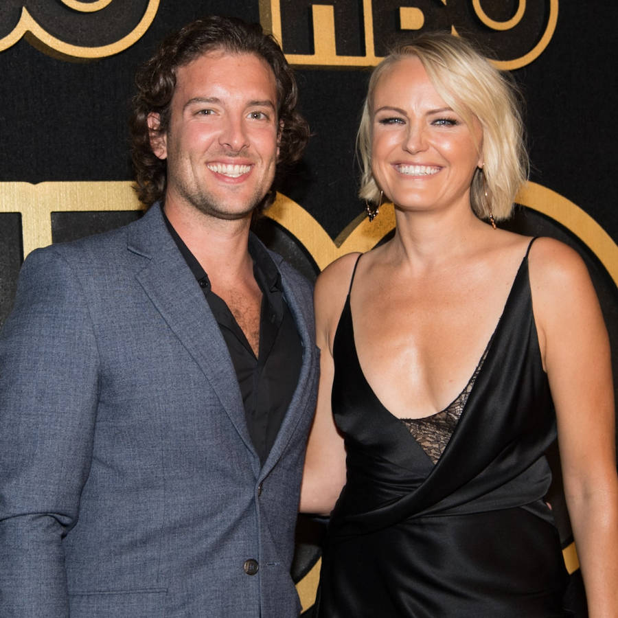 Malin Akerman With Her Spouse Wallpaper