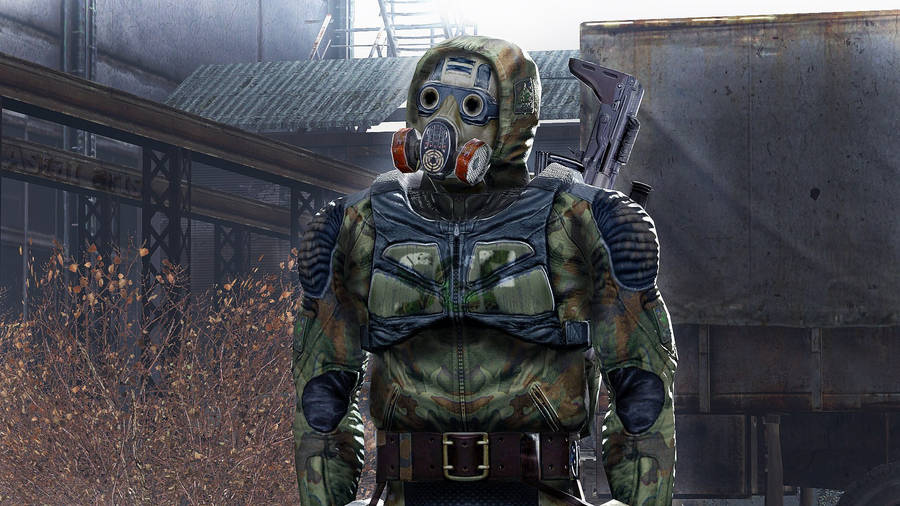 Man In Camouflage From Stalker Wallpaper