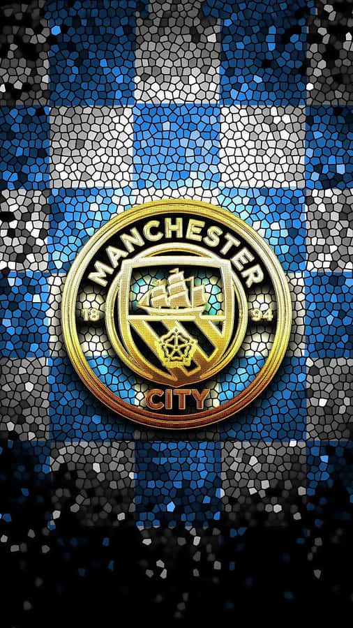 Manchester City Cool Logo Iphone Wallpaper