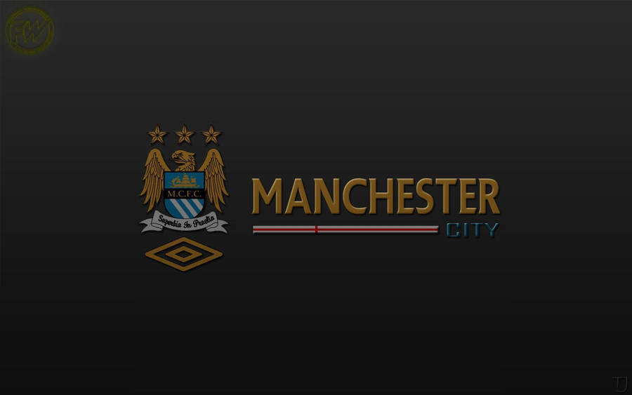 Manchester City Fc Black Desktop Wallpaper