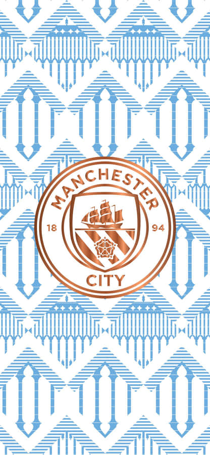 Manchester City Minimalist Badge Iphone Wallpaper
