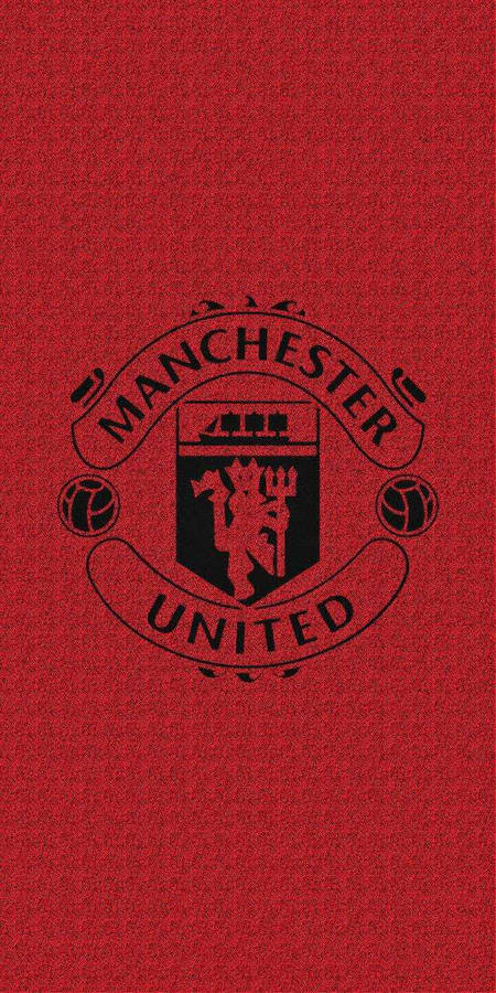 Manchester United Logo Minimalist Red Wallpaper