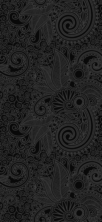 Mandala Dark Floral Wallpaper