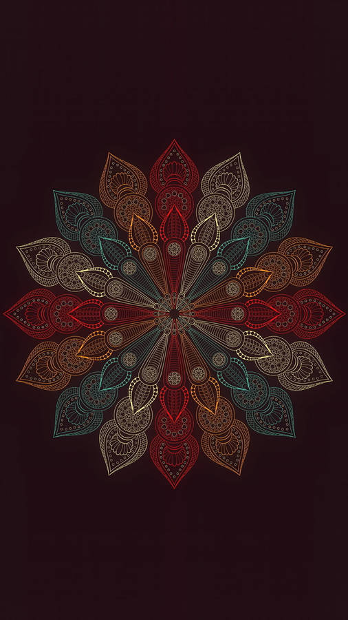 Mandala Floral Artwork Flower Mobile Wallpaper