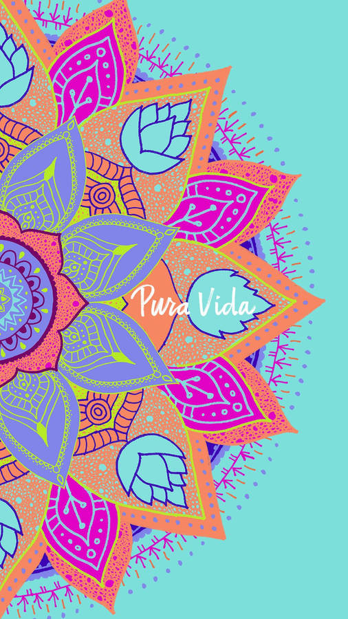 Mandala In Bright Pastel Wallpaper
