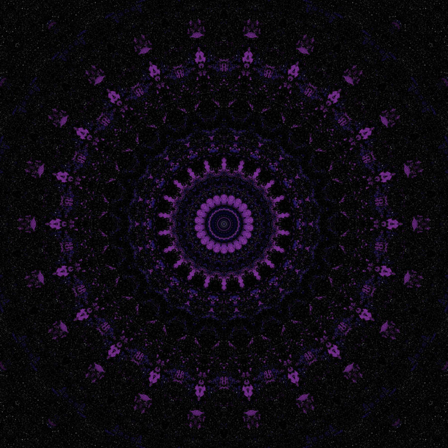 Mandala Purple Ornament Wallpaper