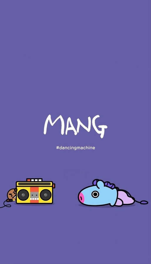 Mang Bt21 Dancing Machine Wallpaper