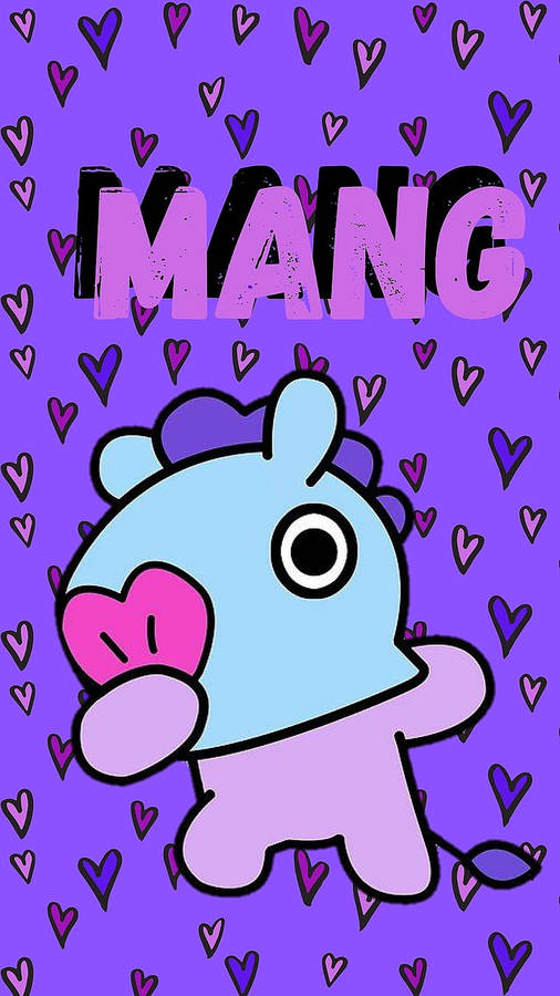 Mang Bt21 Heart-shaped Nose Wallpaper