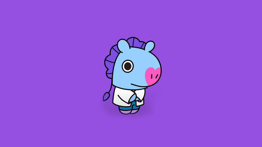 Mang Bt21 White Robe Wallpaper