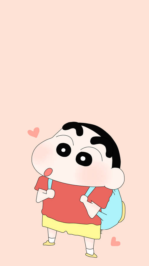 Manga Cartoon Character Shin Chan Iphone Wallpaper