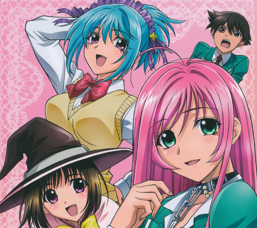 Manga Lovers Rejoice With The Rosario Vampire Series Wallpaper